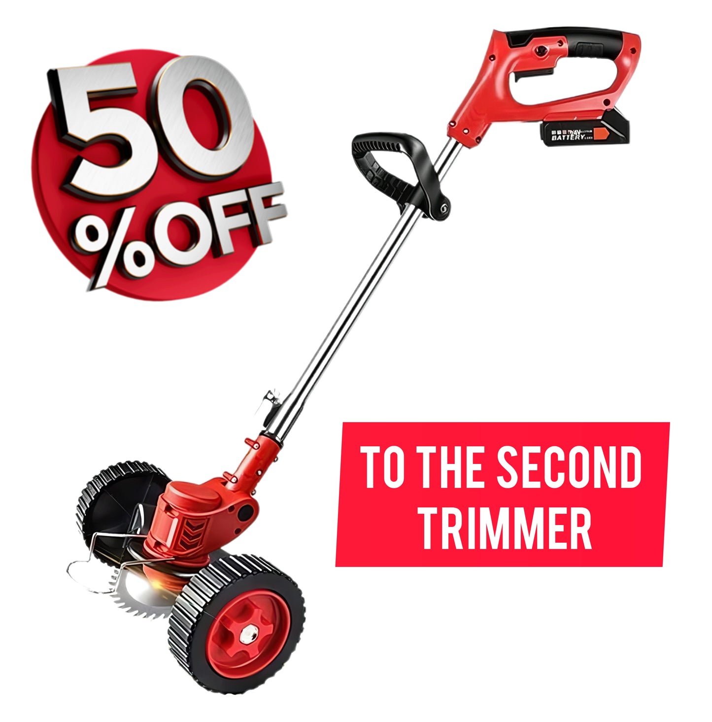 3-in-1 Cordless Grass Trimmer