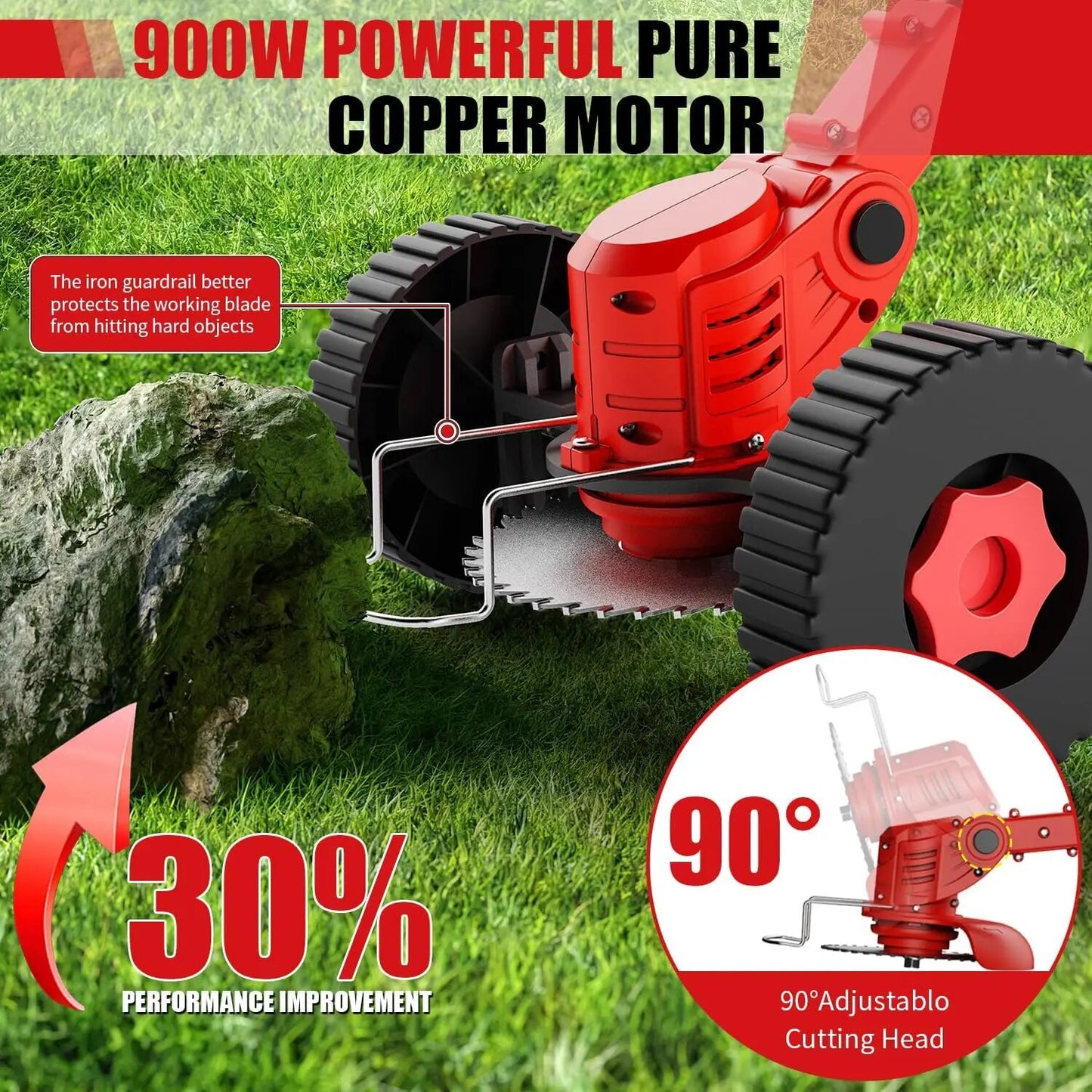 3-in-1 Cordless Grass Trimmer